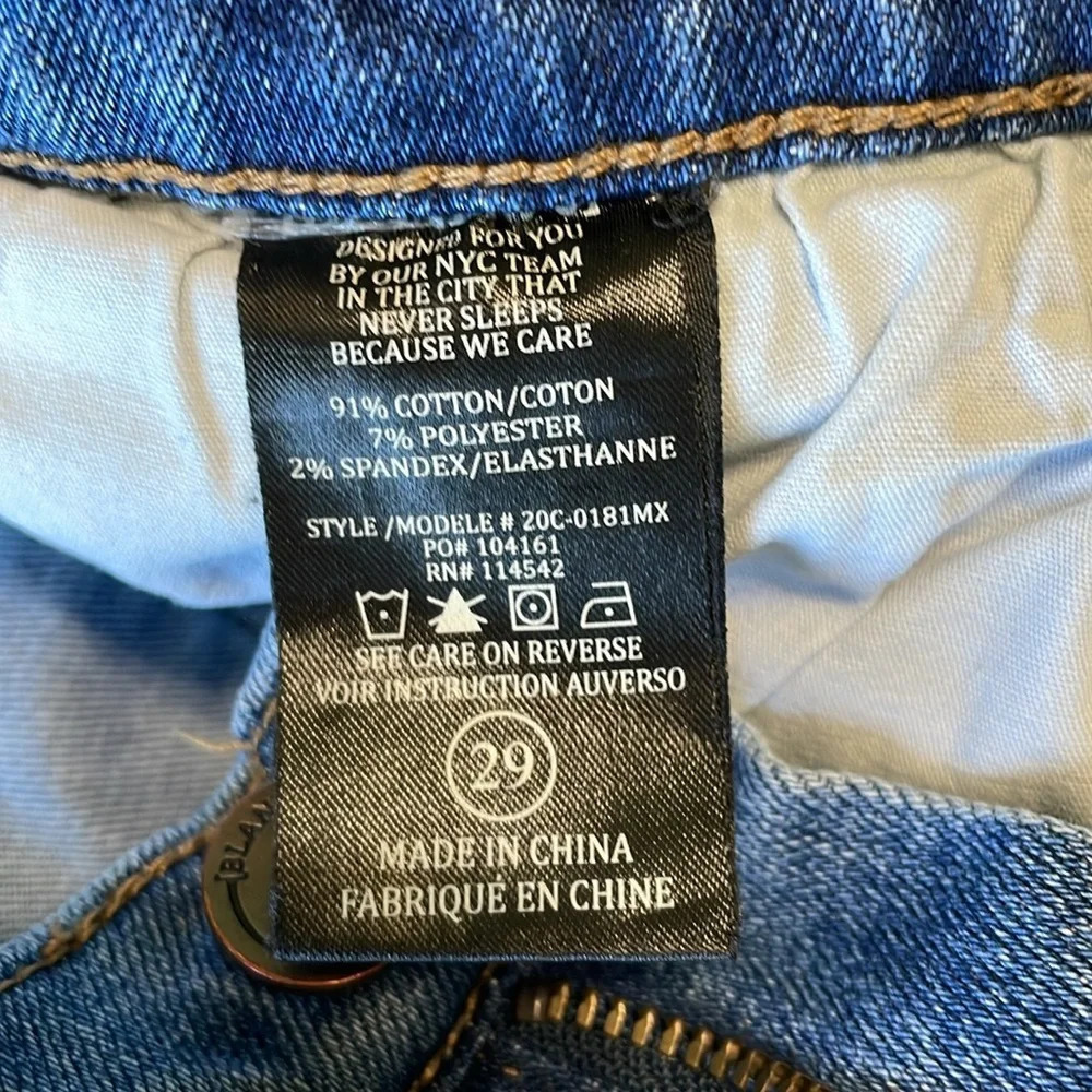 Blank NYC jean mini skirt with fringe size 29 - Picture 7 of 7